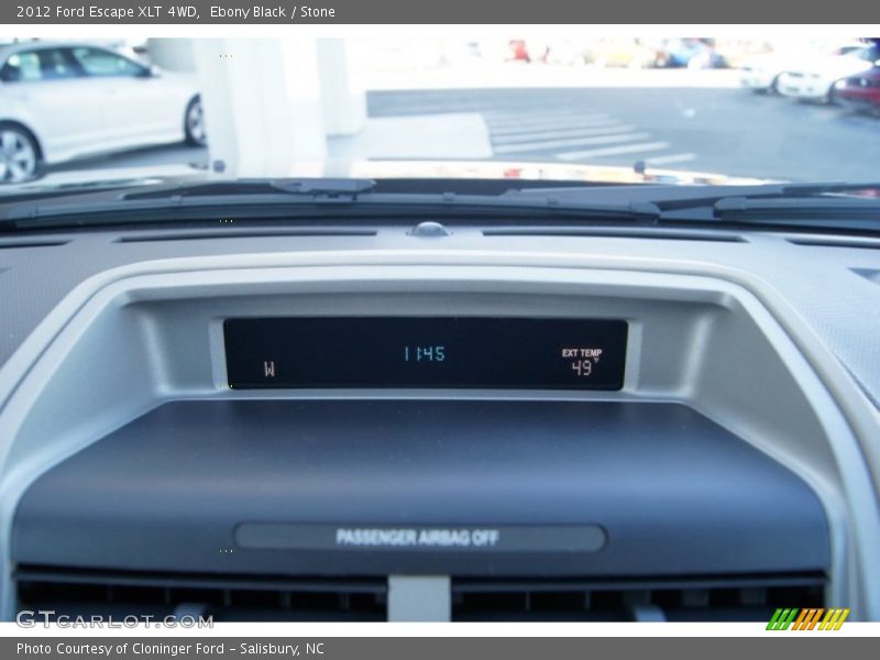 Ebony Black / Stone 2012 Ford Escape XLT 4WD