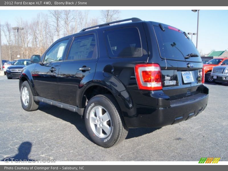 Ebony Black / Stone 2012 Ford Escape XLT 4WD