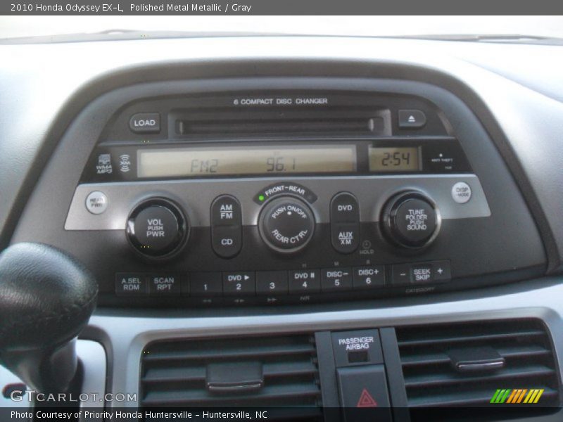 Polished Metal Metallic / Gray 2010 Honda Odyssey EX-L