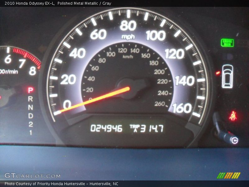 Polished Metal Metallic / Gray 2010 Honda Odyssey EX-L