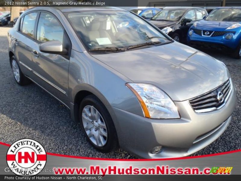 Magnetic Gray Metallic / Beige 2012 Nissan Sentra 2.0 S