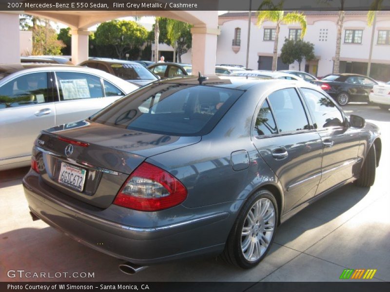 Flint Grey Metallic / Cashmere 2007 Mercedes-Benz E 550 Sedan