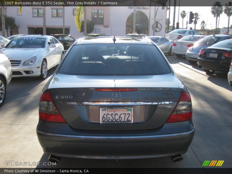 Flint Grey Metallic / Cashmere 2007 Mercedes-Benz E 550 Sedan