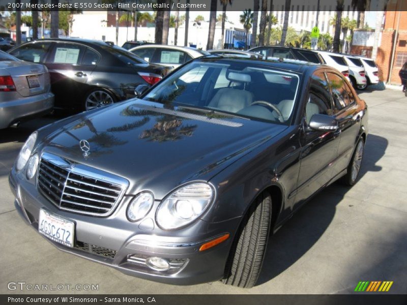 Flint Grey Metallic / Cashmere 2007 Mercedes-Benz E 550 Sedan