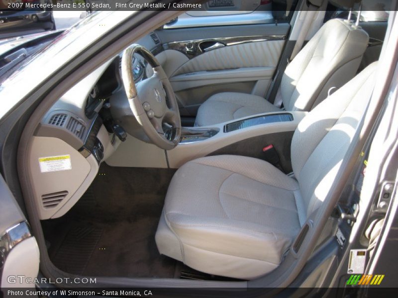 Flint Grey Metallic / Cashmere 2007 Mercedes-Benz E 550 Sedan