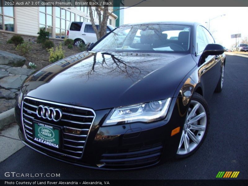 Brilliant Black / Black 2012 Audi A7 3.0T quattro Premium