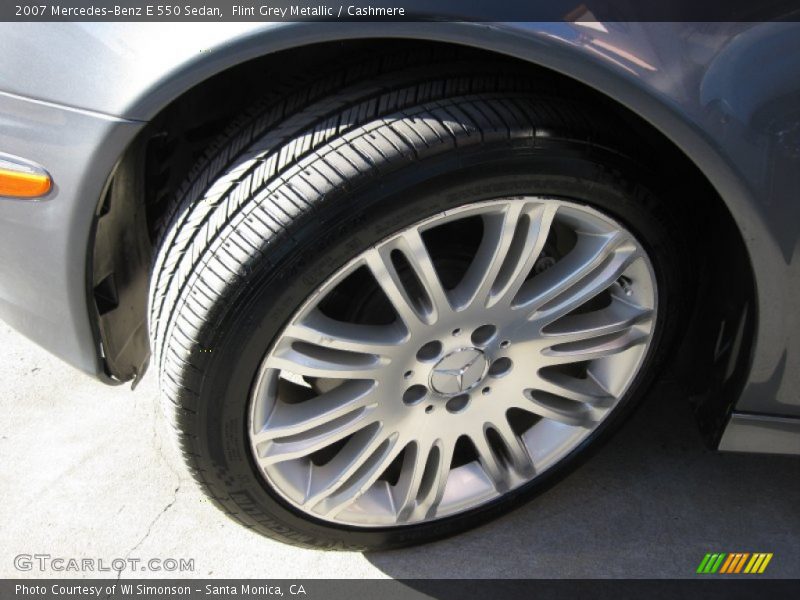 Flint Grey Metallic / Cashmere 2007 Mercedes-Benz E 550 Sedan