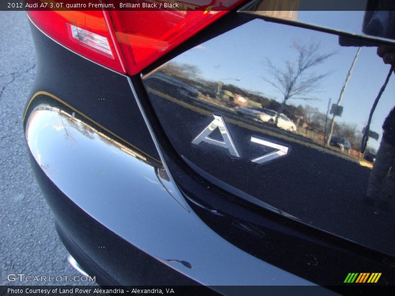 Brilliant Black / Black 2012 Audi A7 3.0T quattro Premium
