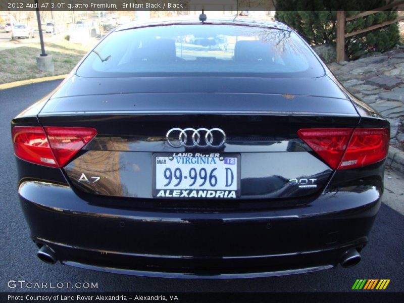Brilliant Black / Black 2012 Audi A7 3.0T quattro Premium