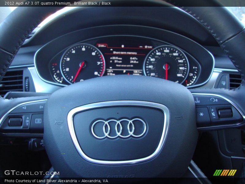 Brilliant Black / Black 2012 Audi A7 3.0T quattro Premium