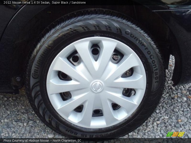 Super Black / Sandstone 2012 Nissan Versa 1.6 SV Sedan