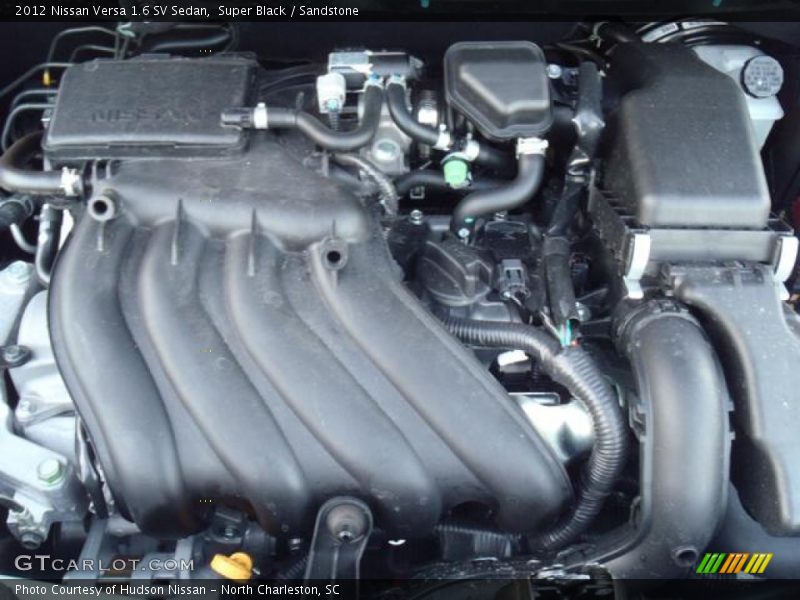 Super Black / Sandstone 2012 Nissan Versa 1.6 SV Sedan