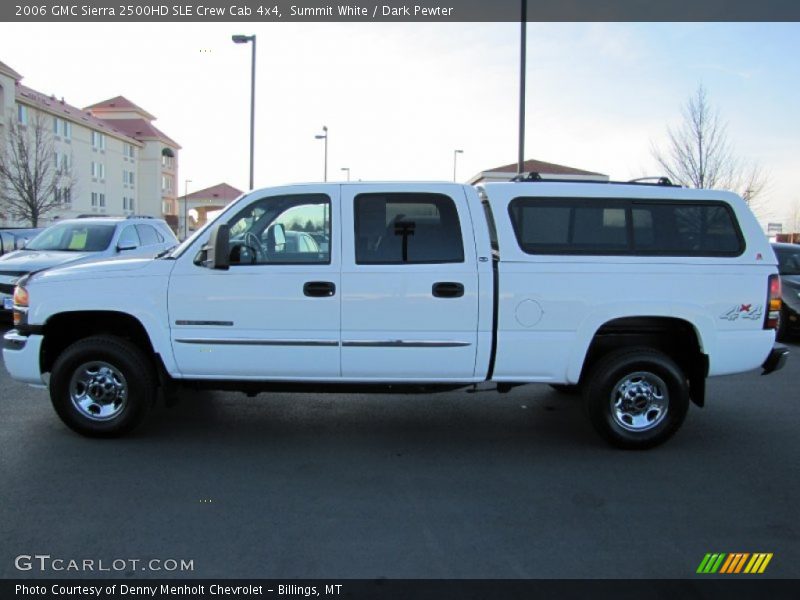 Summit White / Dark Pewter 2006 GMC Sierra 2500HD SLE Crew Cab 4x4