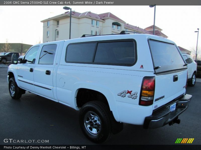 Summit White / Dark Pewter 2006 GMC Sierra 2500HD SLE Crew Cab 4x4