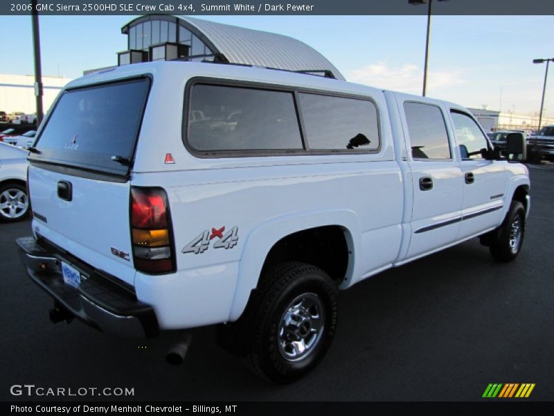 Summit White / Dark Pewter 2006 GMC Sierra 2500HD SLE Crew Cab 4x4
