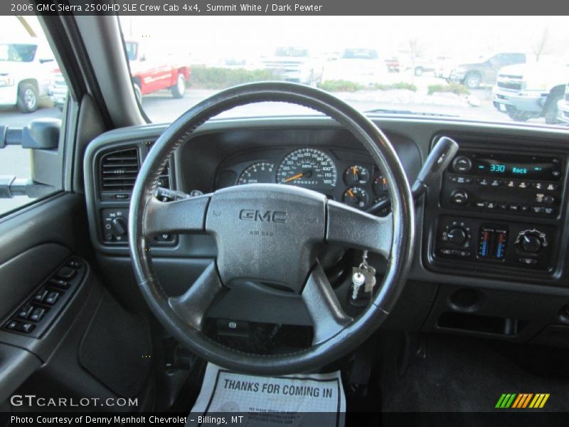 Summit White / Dark Pewter 2006 GMC Sierra 2500HD SLE Crew Cab 4x4