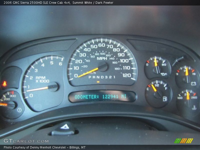  2006 Sierra 2500HD SLE Crew Cab 4x4 SLE Crew Cab 4x4 Gauges
