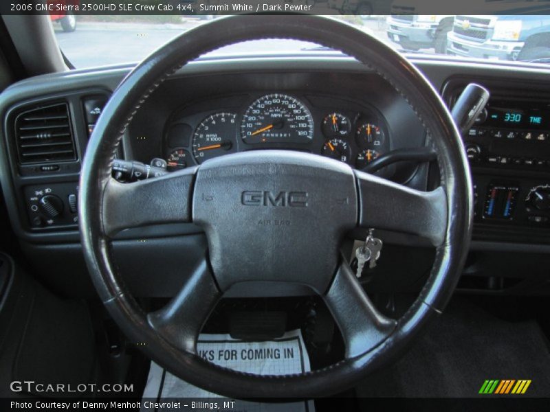  2006 Sierra 2500HD SLE Crew Cab 4x4 Steering Wheel