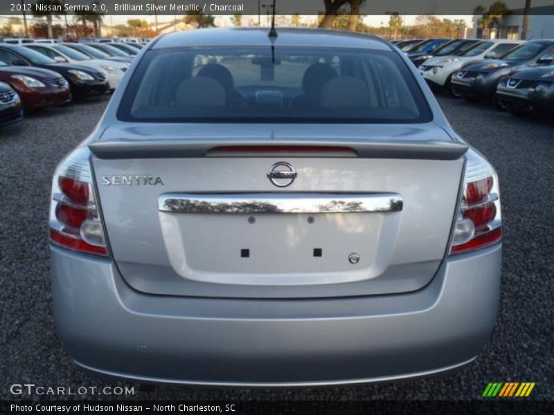 Brilliant Silver Metallic / Charcoal 2012 Nissan Sentra 2.0