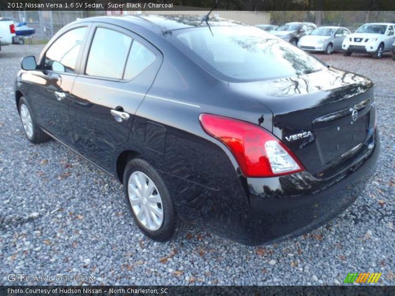 Super Black / Charcoal 2012 Nissan Versa 1.6 SV Sedan