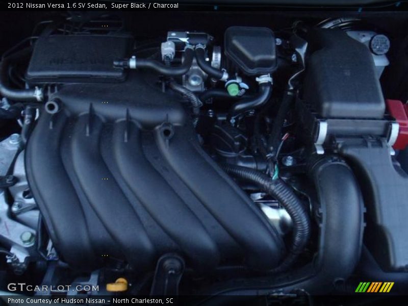 Super Black / Charcoal 2012 Nissan Versa 1.6 SV Sedan