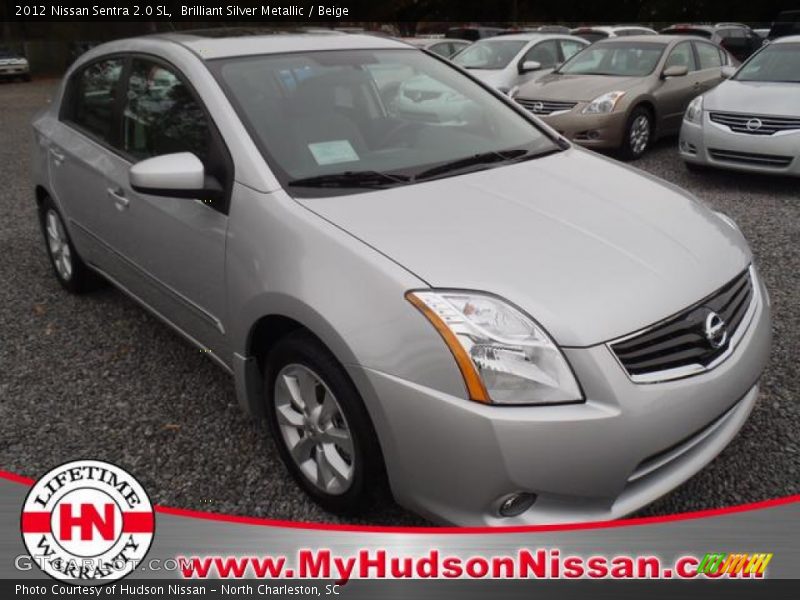 Brilliant Silver Metallic / Beige 2012 Nissan Sentra 2.0 SL