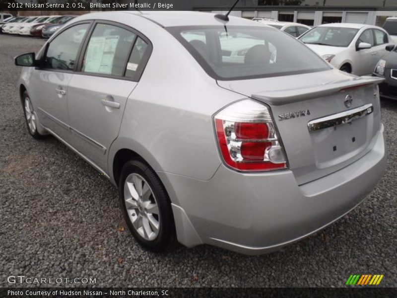 Brilliant Silver Metallic / Beige 2012 Nissan Sentra 2.0 SL