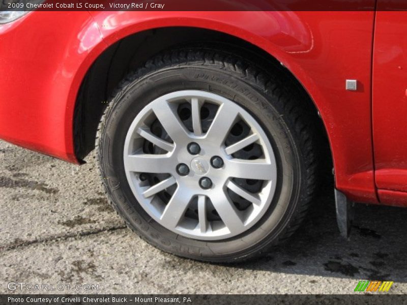 Victory Red / Gray 2009 Chevrolet Cobalt LS Coupe