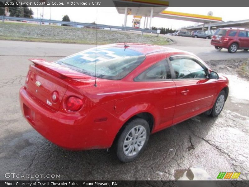 Victory Red / Gray 2009 Chevrolet Cobalt LS Coupe