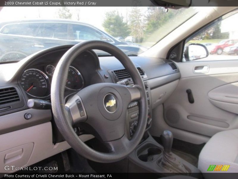 Victory Red / Gray 2009 Chevrolet Cobalt LS Coupe