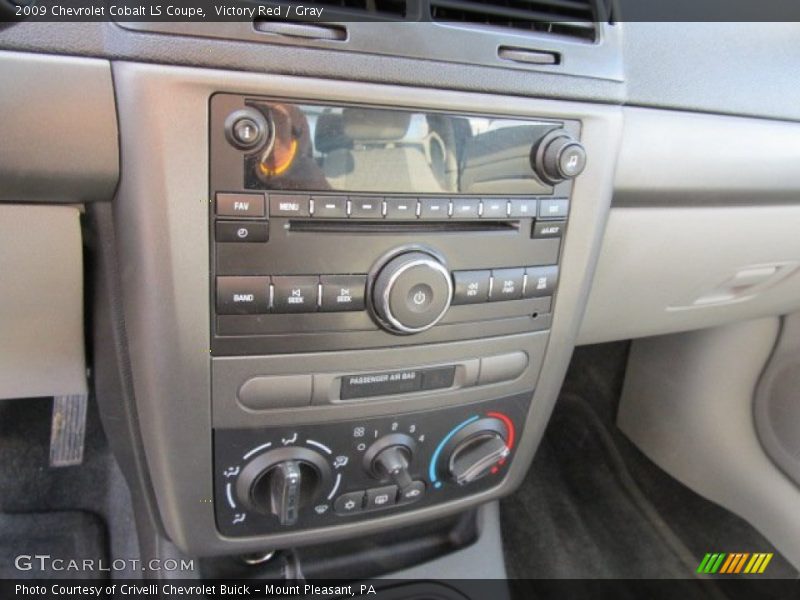 Victory Red / Gray 2009 Chevrolet Cobalt LS Coupe
