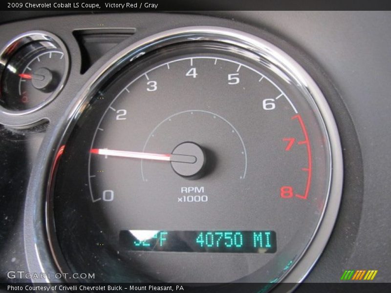 Victory Red / Gray 2009 Chevrolet Cobalt LS Coupe