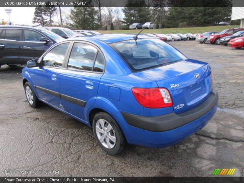 Sapphire Blue / Gray 2008 Kia Rio LX Sedan