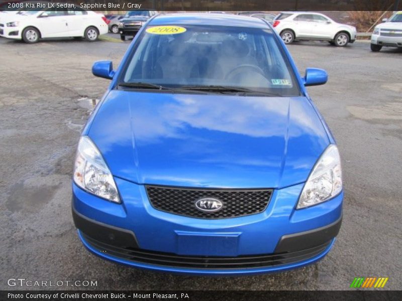 Sapphire Blue / Gray 2008 Kia Rio LX Sedan