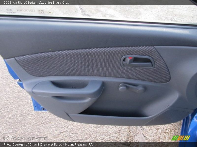 Sapphire Blue / Gray 2008 Kia Rio LX Sedan