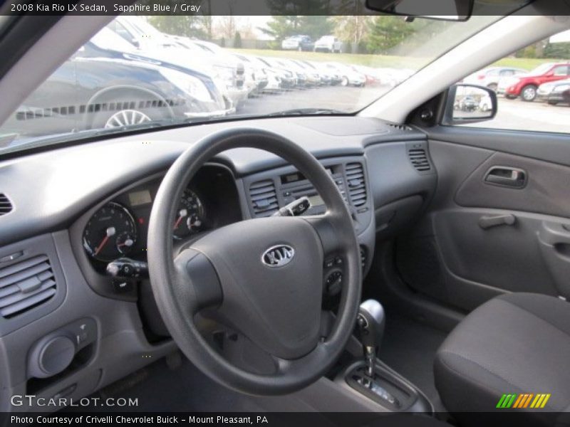 Sapphire Blue / Gray 2008 Kia Rio LX Sedan