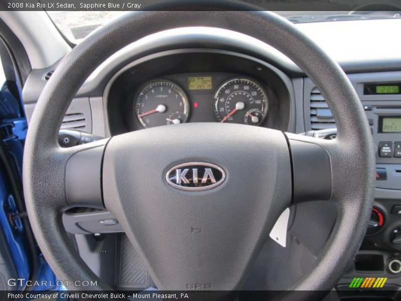Sapphire Blue / Gray 2008 Kia Rio LX Sedan