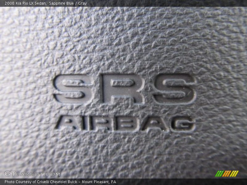 Sapphire Blue / Gray 2008 Kia Rio LX Sedan
