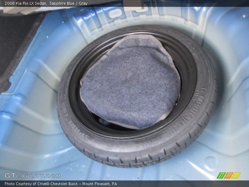 Sapphire Blue / Gray 2008 Kia Rio LX Sedan