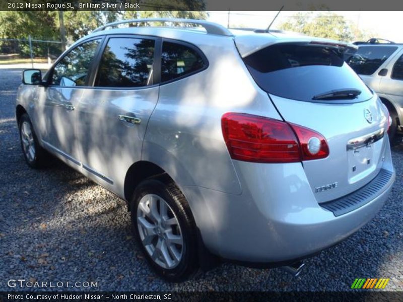 Brilliant Silver / Black 2012 Nissan Rogue SL