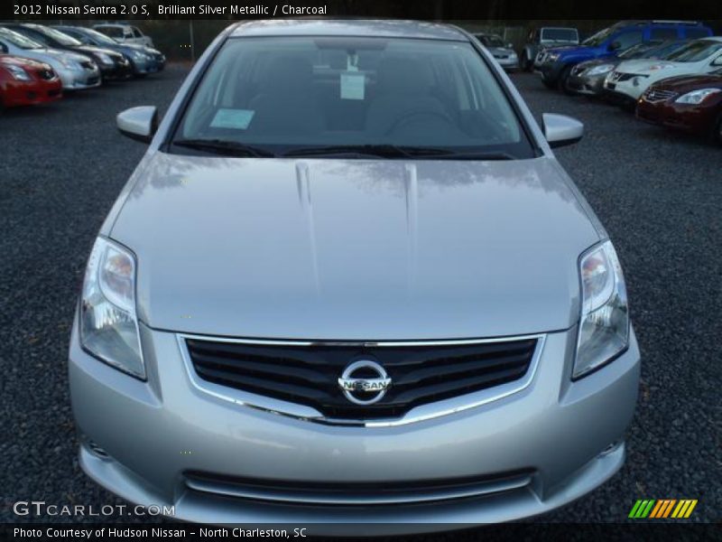 Brilliant Silver Metallic / Charcoal 2012 Nissan Sentra 2.0 S
