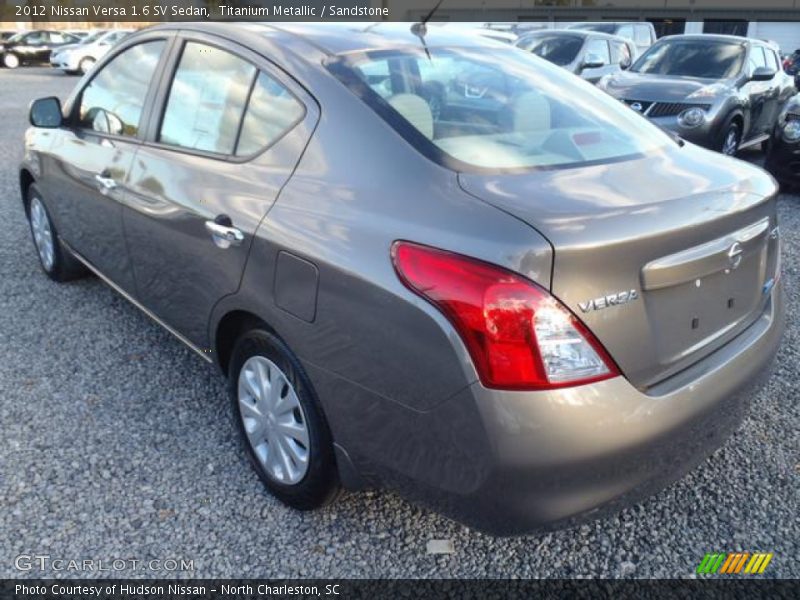 Titanium Metallic / Sandstone 2012 Nissan Versa 1.6 SV Sedan