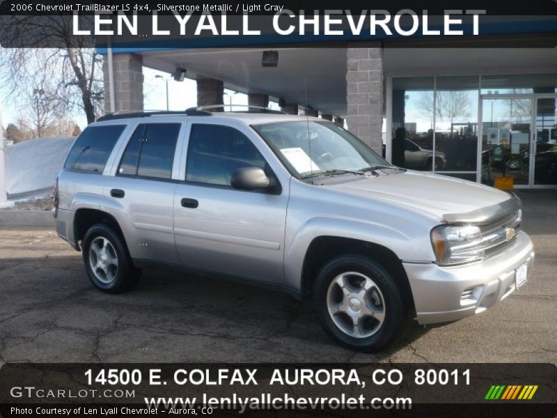 Silverstone Metallic / Light Gray 2006 Chevrolet TrailBlazer LS 4x4