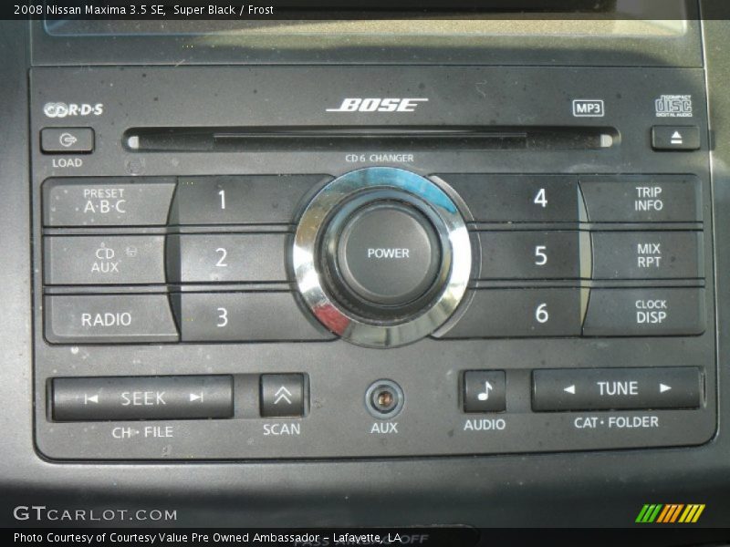 Super Black / Frost 2008 Nissan Maxima 3.5 SE