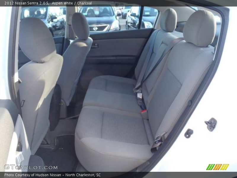 Aspen White / Charcoal 2012 Nissan Sentra 2.0 S