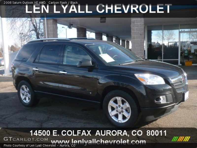 Carbon Flash / Black 2008 Saturn Outlook XE AWD