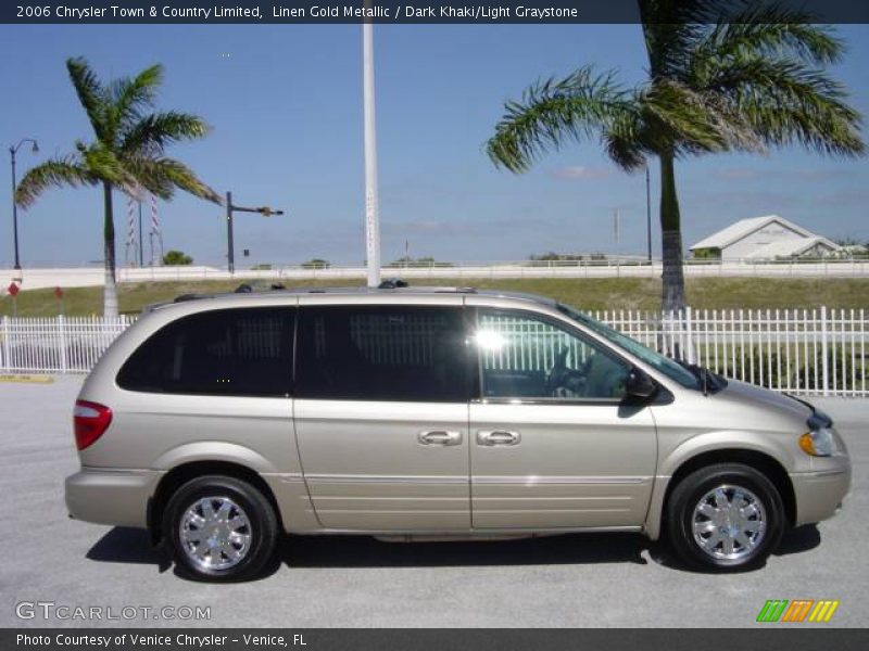 Linen Gold Metallic / Dark Khaki/Light Graystone 2006 Chrysler Town & Country Limited