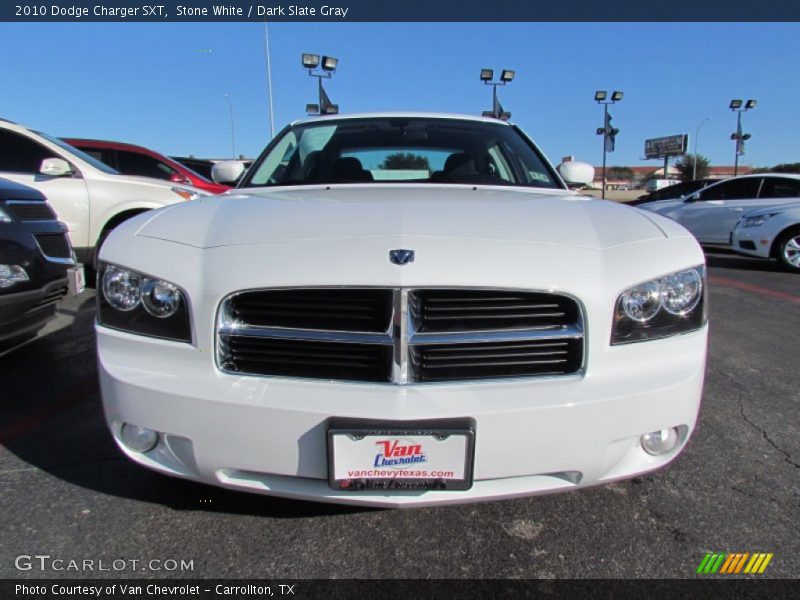 Stone White / Dark Slate Gray 2010 Dodge Charger SXT
