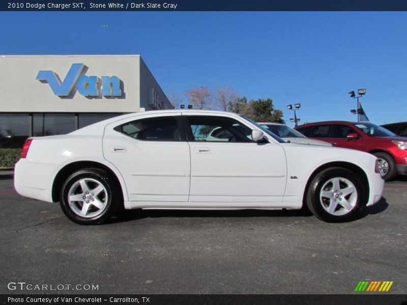 Stone White / Dark Slate Gray 2010 Dodge Charger SXT