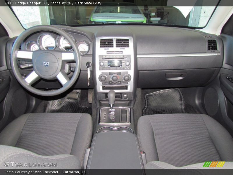 Stone White / Dark Slate Gray 2010 Dodge Charger SXT